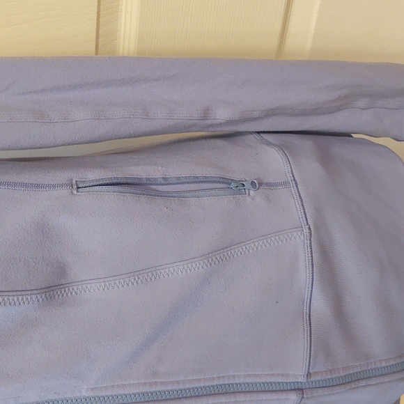 Lululemon Full Zip Jacket (Size 10) Periwinkle Sweatshirt No Hood - Picture 5 of 8